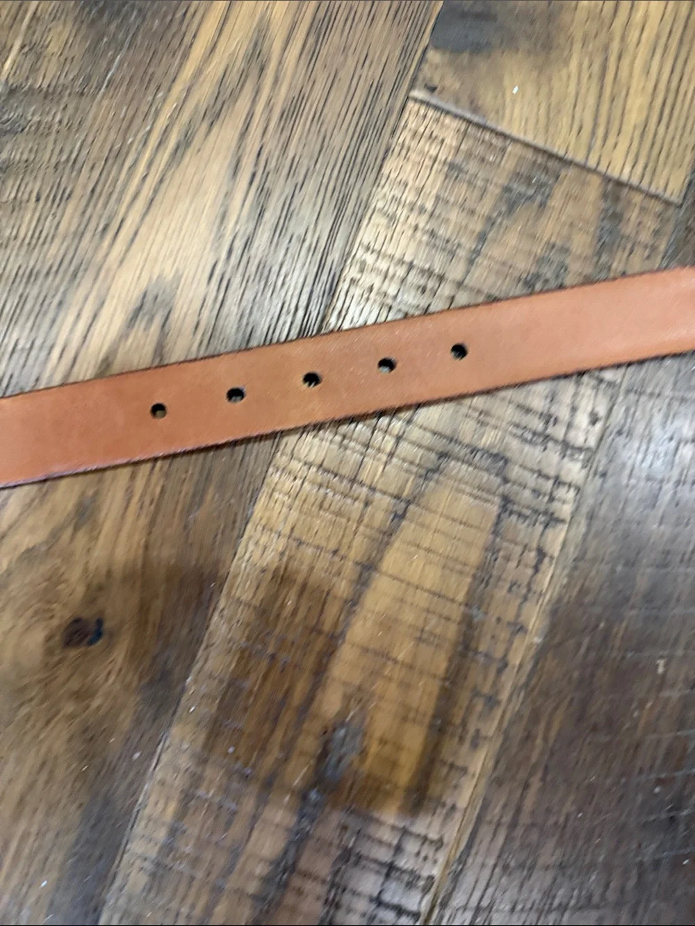 Men's Pebbled Leather Belt in Chestnut with Polished Silver Buckle